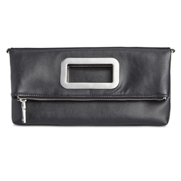 Snake embossed INC Open Handle Clutch Crossbody - Picture 2 of 7